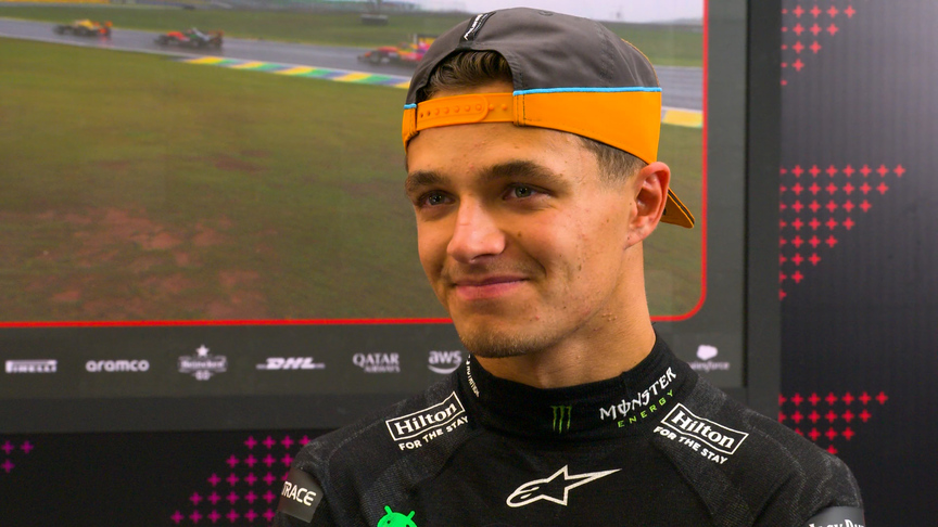 ‘It’s good fun!’ – Norris on taking pole after nearly dropping out in Q1