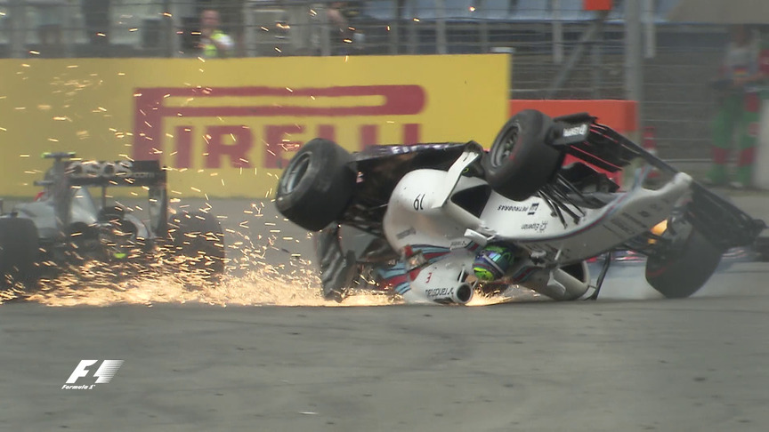 Germany 2014 First Corner Crash Review