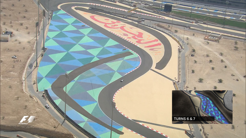 Turn analysis in Bahrain as chosen by Nico Rosberg