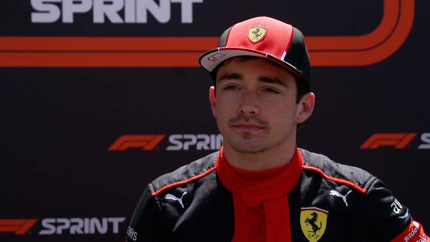 Leclerc explains his crash in the dying moments of the Sprint Shootout after taking pole
