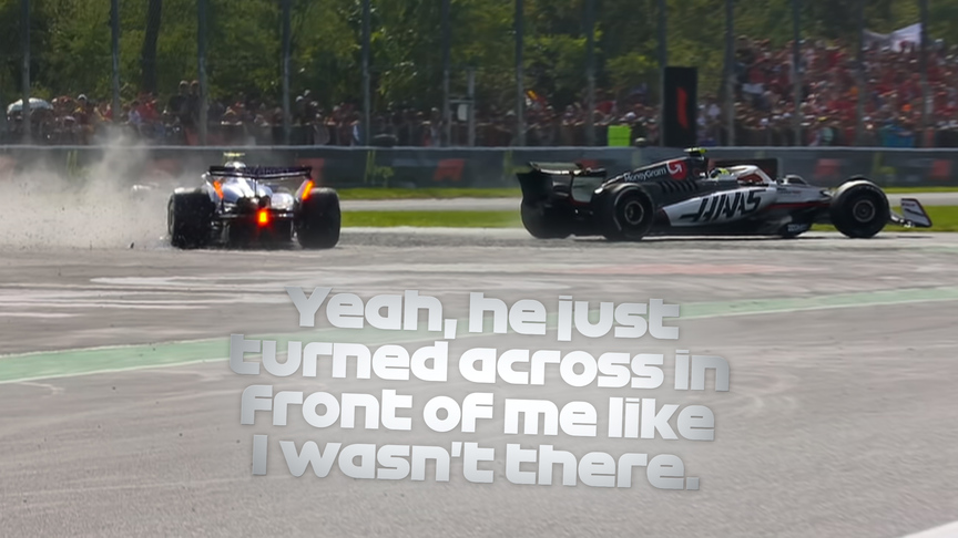 2025 Italian Grand Prix: Sainz and Bearman make contact and spin on Lap 41