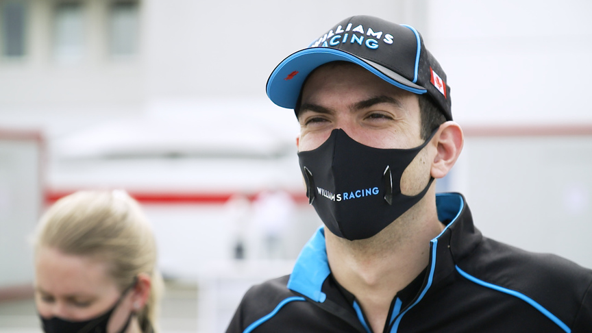 Nicholas Latifi feeling confident, comfortable and competitive