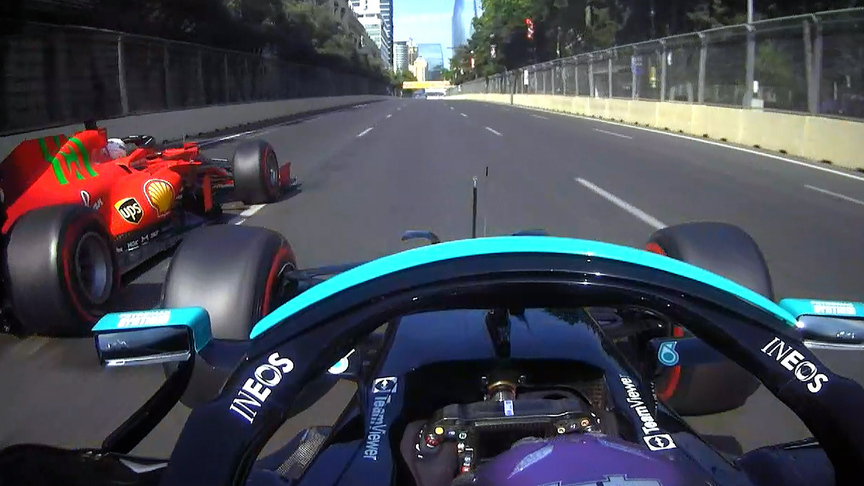 2021 Azerbaijan Grand Prix: Hamilton overtakes Leclerc to lead the Grand Prix