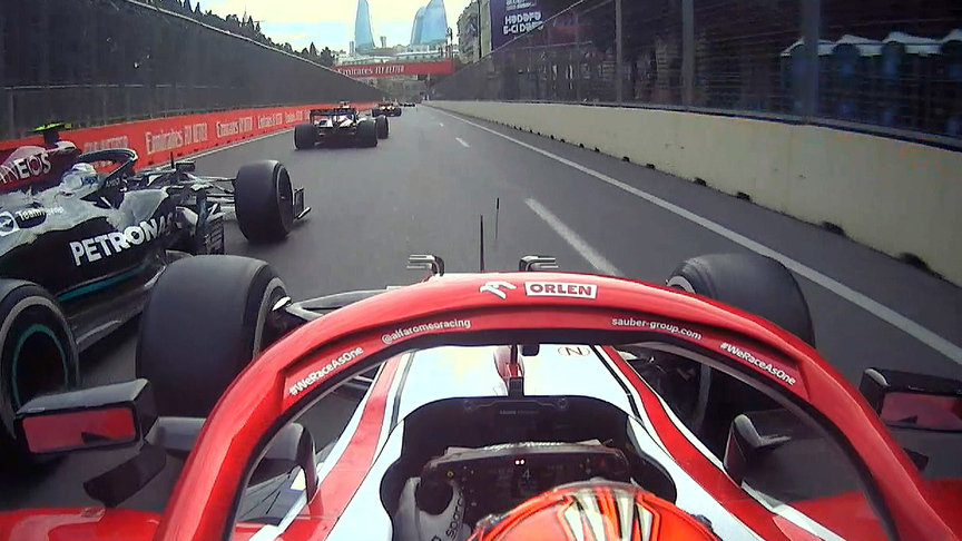 2021 Azerbaijan Grand Prix: Räikkönen and Giovinazzi overtake Bottas