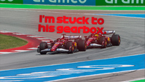 2025 Spanish Grand Prix: Hamilton lets Ferrari team mate Leclerc through for P4