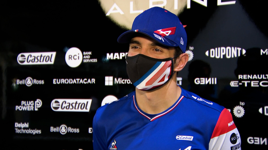 Esteban Ocon enjoying 'awesome' Losail International Circuit 