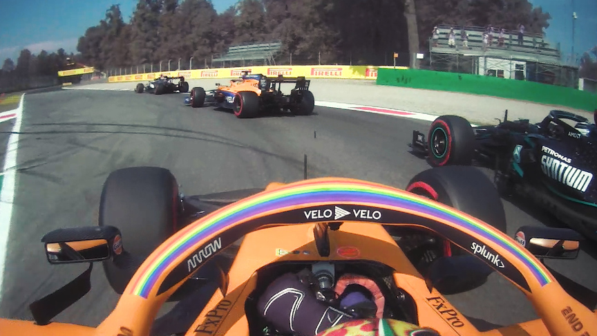 Lando Norris' lightning start from P6 to P3 in Monza