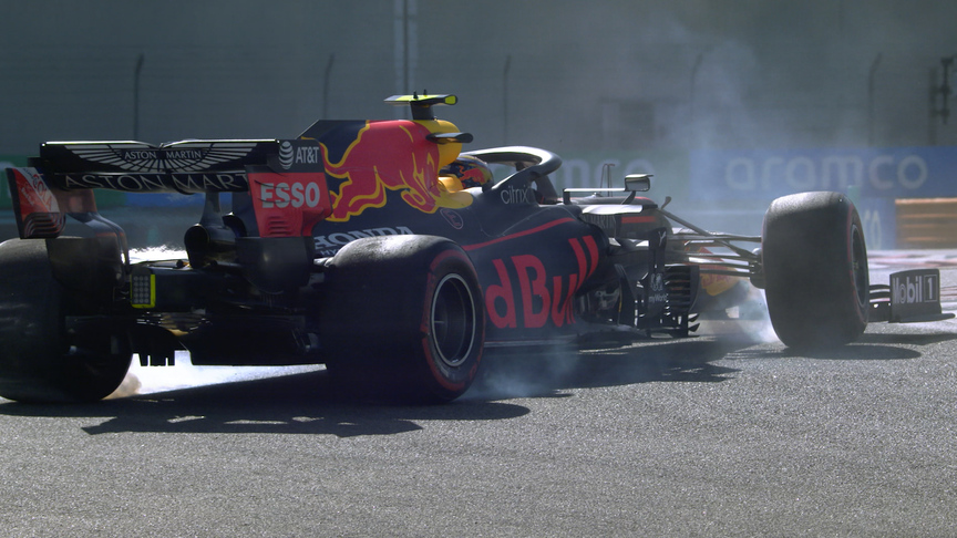 2020 Abu Dhabi Grand Prix FP1: Albon spins off at Turn 12