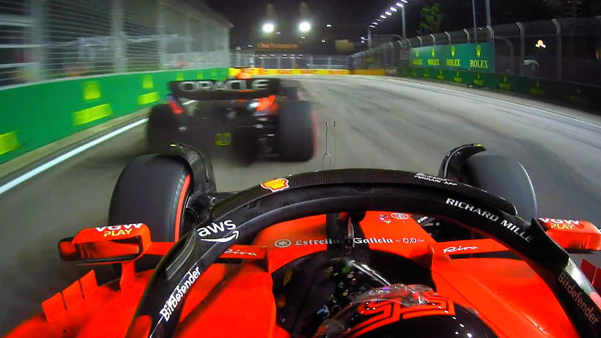 2023 Singapore GP FP2: Sainz ‘nearly crashes’ into Verstappen after being blocked by the Red Bull