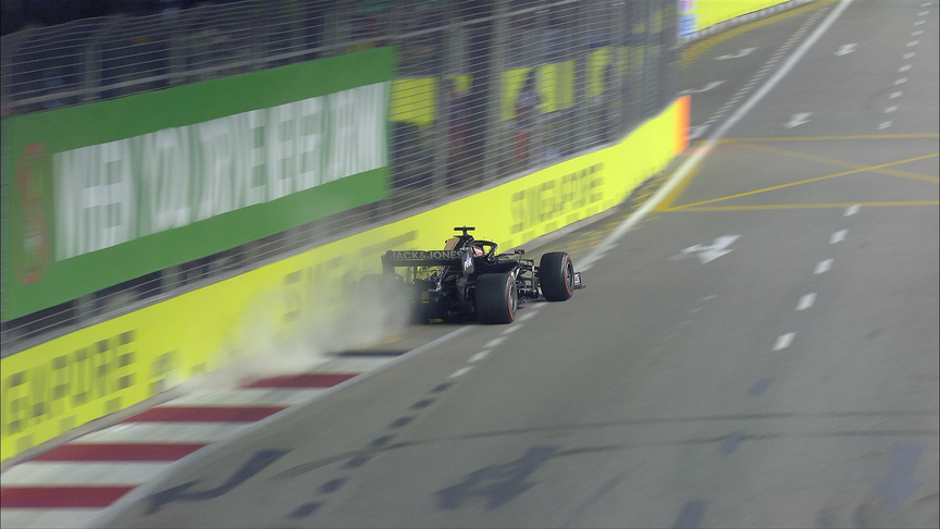 Qualifying: Stroll and Grosjean eliminated in Q1 after both brush wall