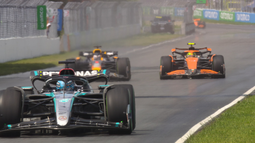 2024 Canadian Grand Prix: Norris picks off Verstappen and Russell in two laps to take the lead