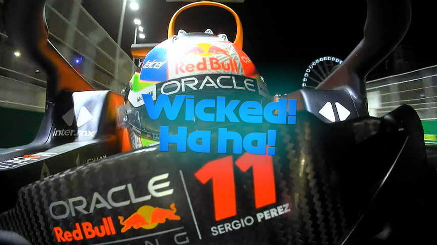 2023 Saudi Arabian Grand Prix: Sergio Perez crosses the line to take his first victory of the season