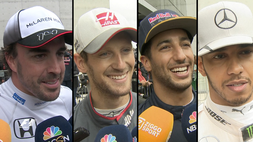 Drivers report back after qualifying in Brazil