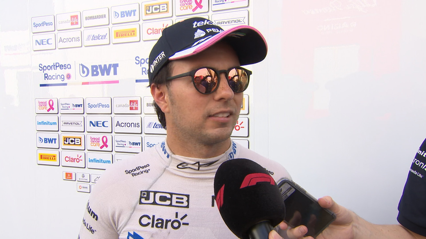 Sergio Perez: Difficult but 'strong day' at the Hockenheimring