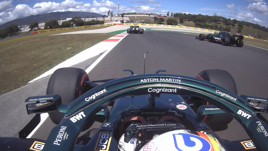 2021 Portuguese GP Qualifying: Vettel and Stroll almost collide