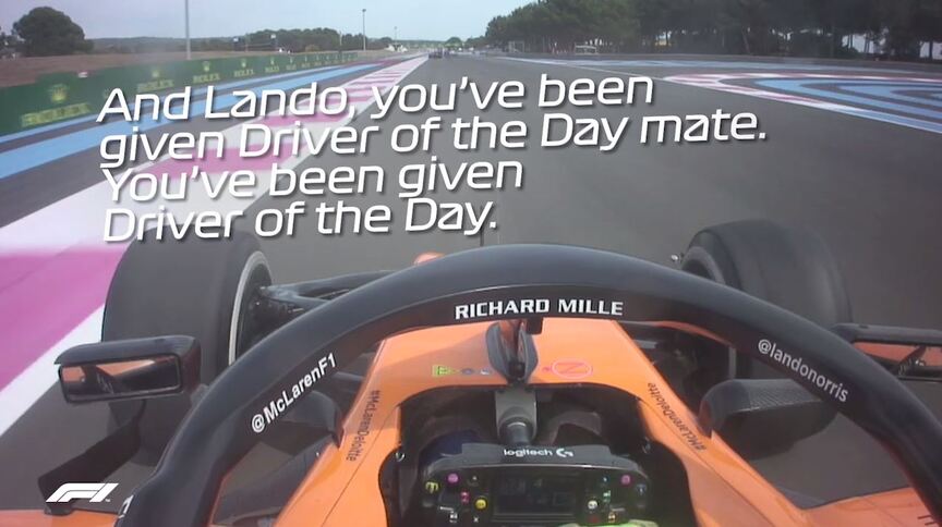 Re-live Lando Norris's dramatic French Grand Prix