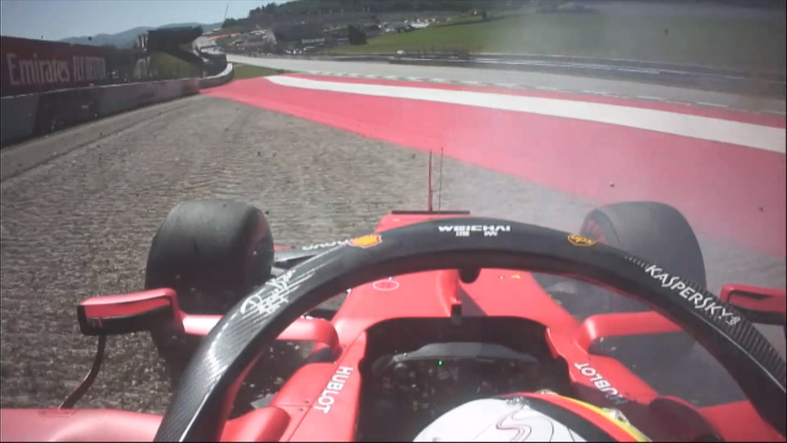 FP2: Vettel lucky to avoid barriers after spinning Ferrari at high speed
