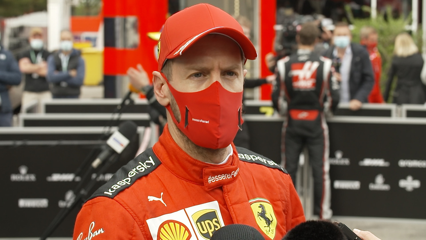 Vettel points to an overall improvement - but 'poor pit stop didn't help us'