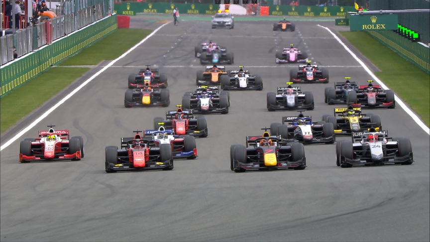 F2 2020 Round 7: Belgian Grand Prix feature race highlights