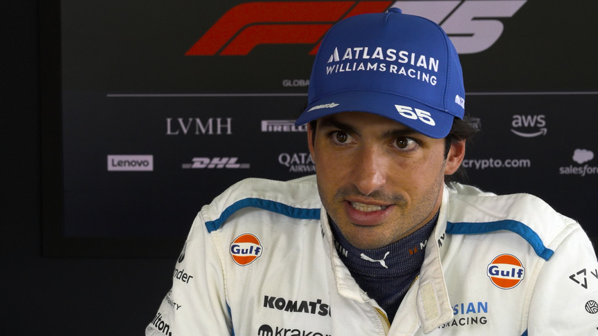 Carlos Sainz assesses his day after going P2 in FP1 for Williams