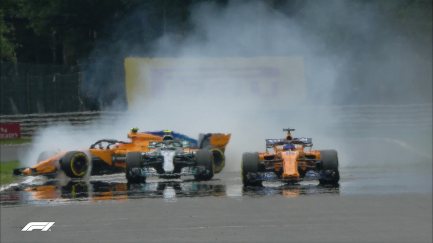 FP3: Vandoorne spins off after Bottas misunderstanding