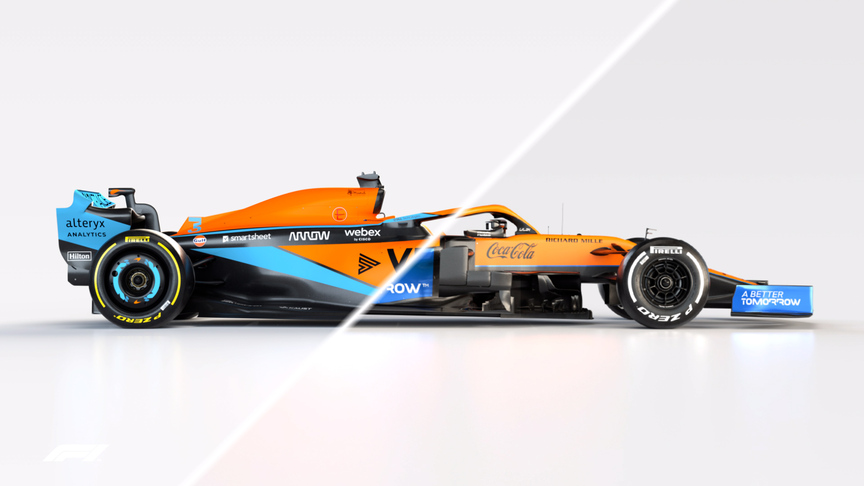 McLaren reveal: 2021 vs. 2022