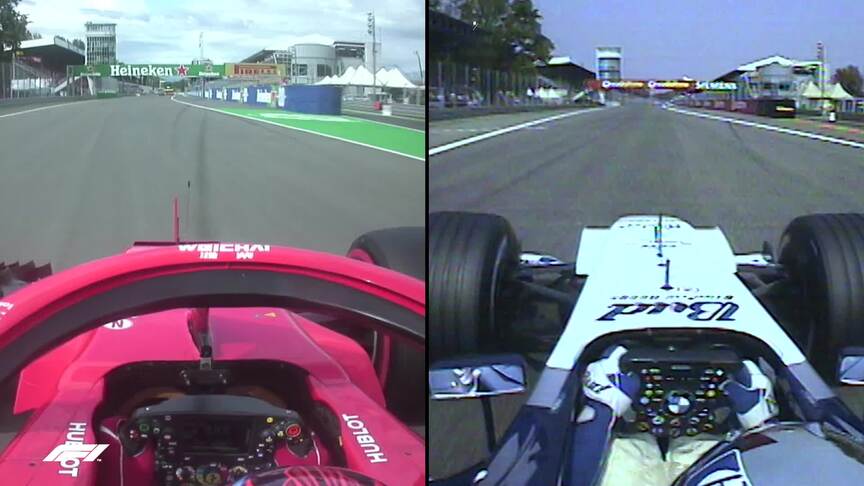 ONBOARD COMPARISON: How Raikkonen took Montoya's fastest ever F1 lap record