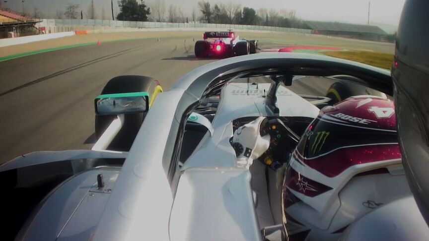 ONBOARD: Watch Hamilton and Kubica's near miss up close