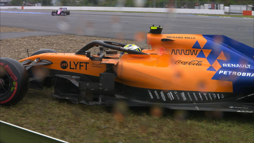 GERMAN GP: Norris retires with power loss as Stroll spins