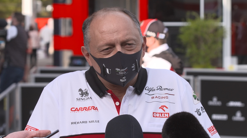 Frédéric Vasseur says Alfa Romeo 'pushing like hell'