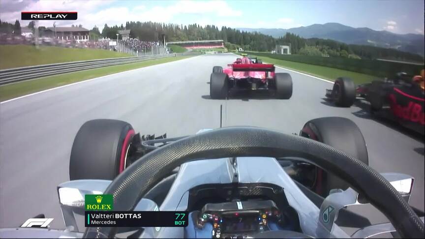 RACE: Bottas' double pass on Raikkonen & Verstappen