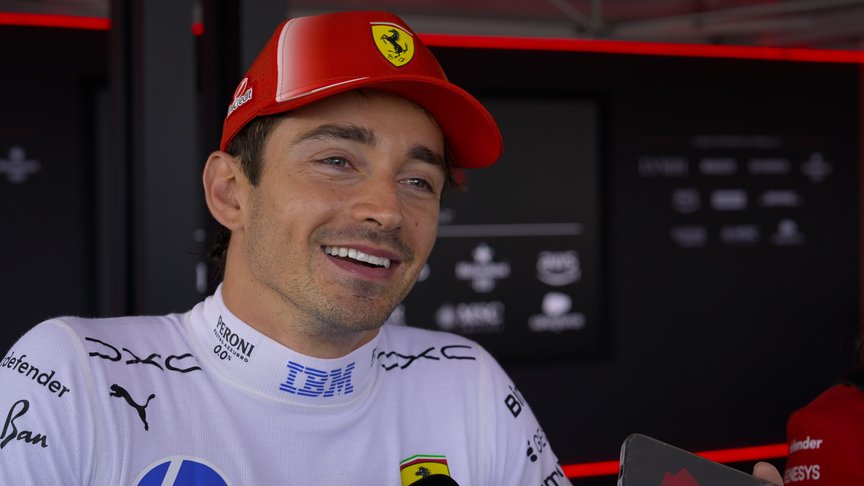 British GP winner Leclerc 'so, so happy' after 'very tough' few races