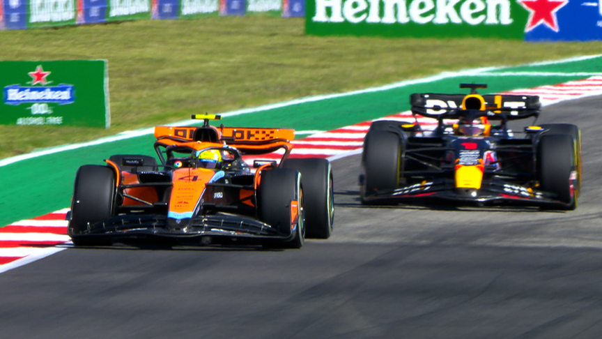 2023 United States Grand Prix: Verstappen takes the lead in Austin with Norris pass