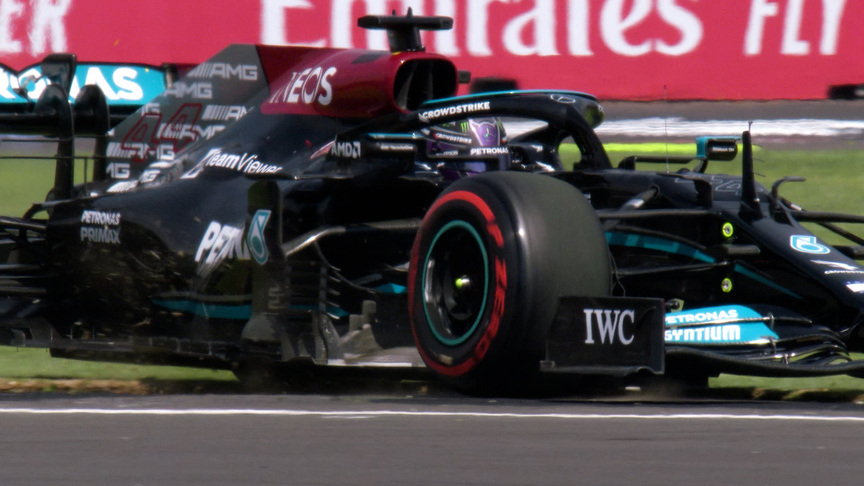 2021 Mexico City GP FP1: Lewis Hamilton runs wide after Turn 1