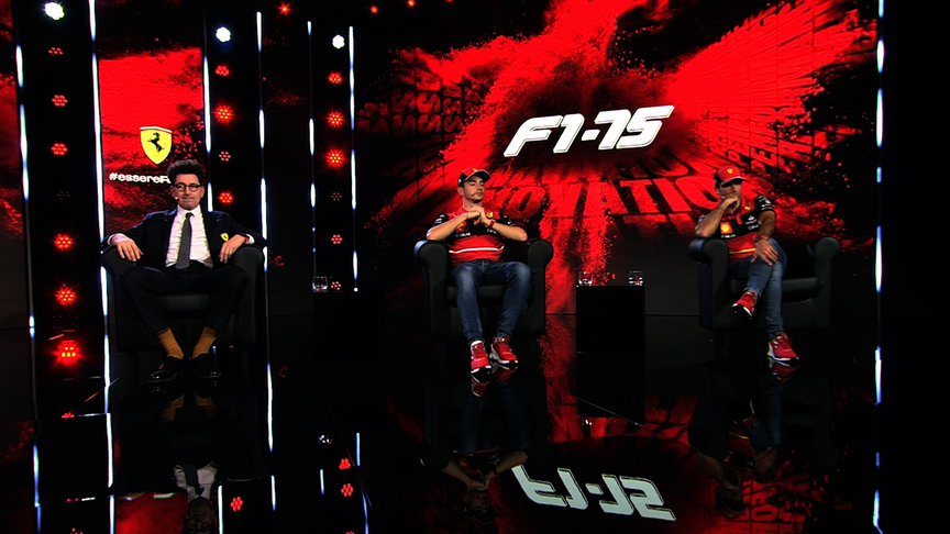 Leclerc, Sainz and Binotto on their hopes for 2022 and the F1-75