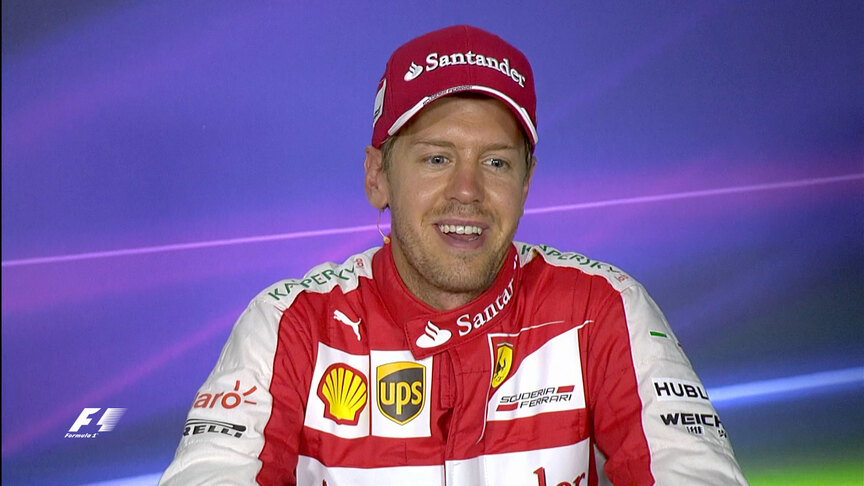 Sebastian Vettel interview nach dem Qualifying in Ungarn