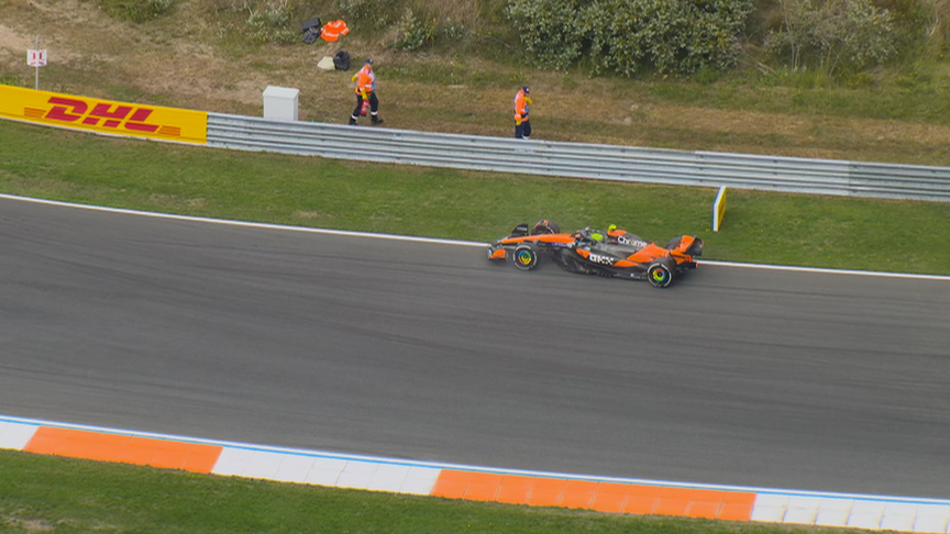 2025 Dutch Grand Prix: Heartbreak for Norris who retires from P2 with seven laps to go