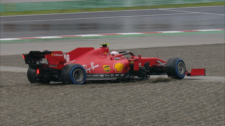 2020 Turkish Grand Prix Qualifying: Leclerc expertly escapes the gravel in Q1
