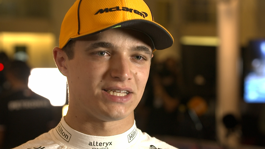 P3 Lando Norris 'very happy to perform when I needed to' at Abu Dhabi qualifying