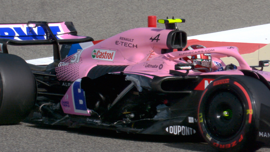 2022 Bahrain GP FP1: Bodywork flies off Ocon’s Alpine in first practice