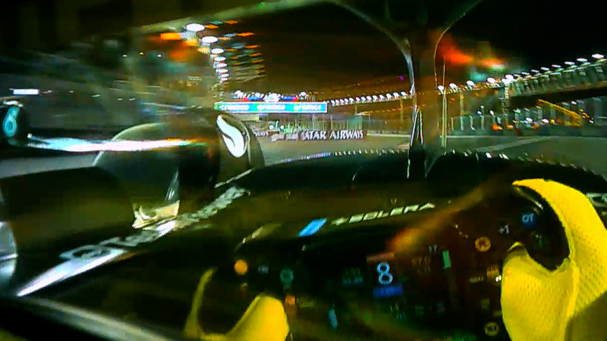 All the angles of Turn 17 during FP3 in Las Vegas.