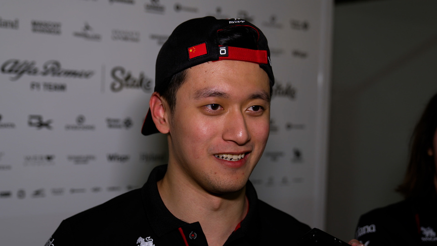 'Always good to be top' - Zhou Guanyu after setting Friday's fastest lap