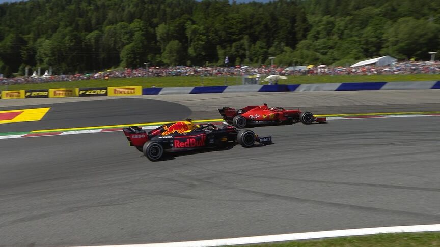 Austrian GP: Verstappen passes Vettel to take P3
