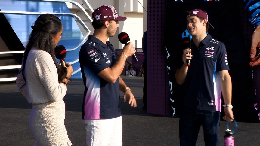 2025 Qatar GP: The Alpine drivers hit the Fanzone stage