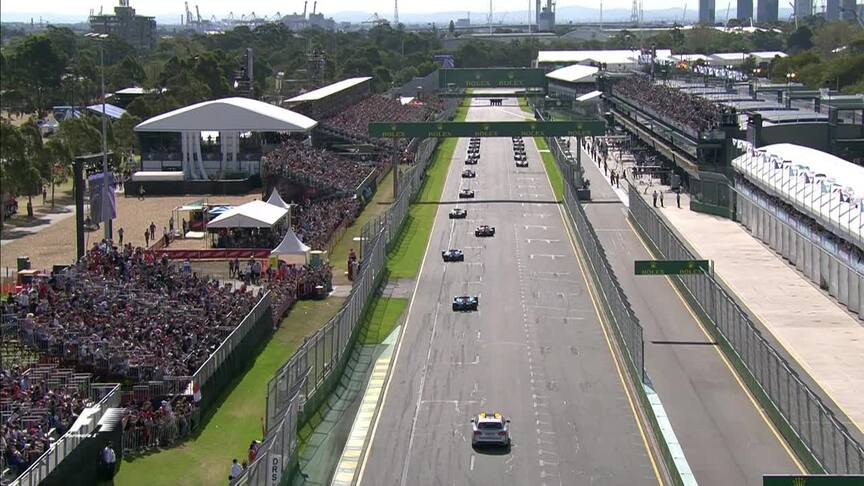 Race: Aborted start as Kvyat stops on way to grid