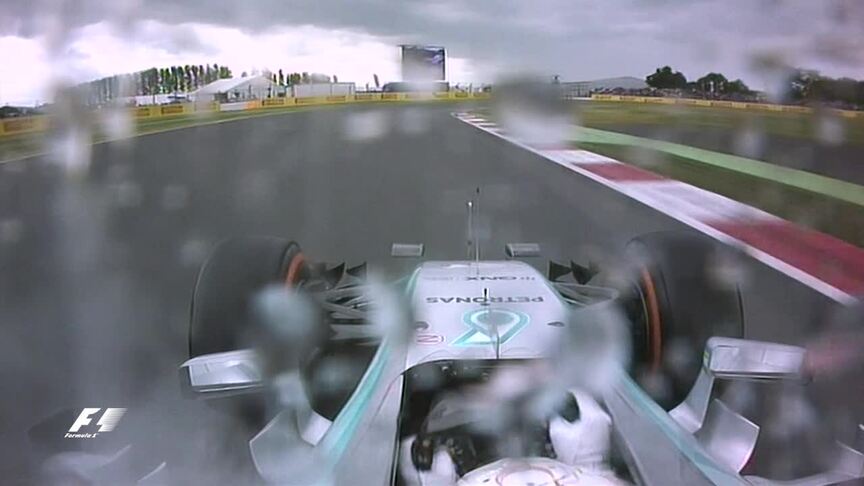On board with four drivers in the Silverstone rain