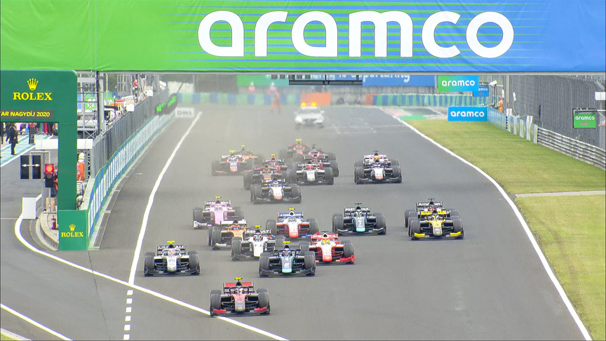 F2 2020 Round 3: Hungary feature race highlights