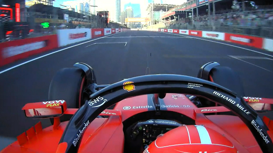 ONBOARD: Charles Leclerc’s 2023 Pirelli Pole Position Award lap at the Azerbaijan Grand Prix