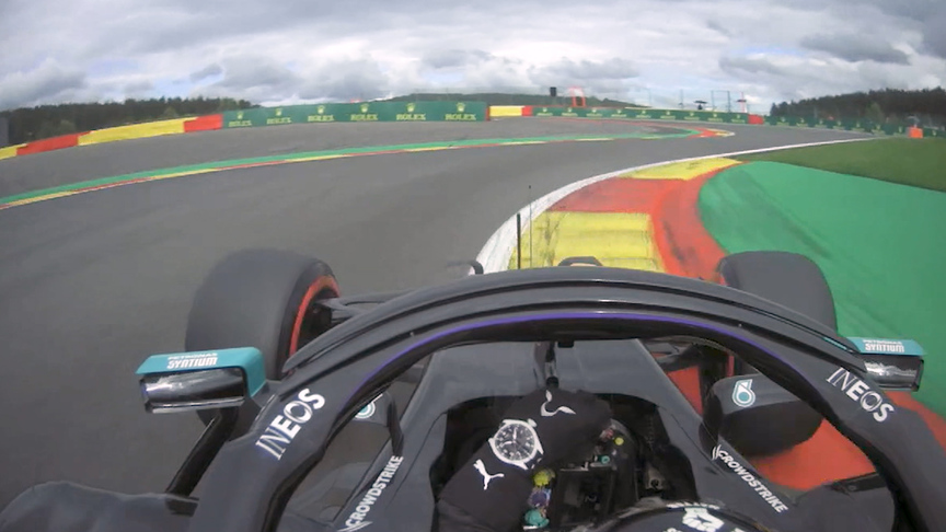 ONBOARD: Lewis Hamilton's record breaking Pirelli pole lap at Spa-Francorchamps