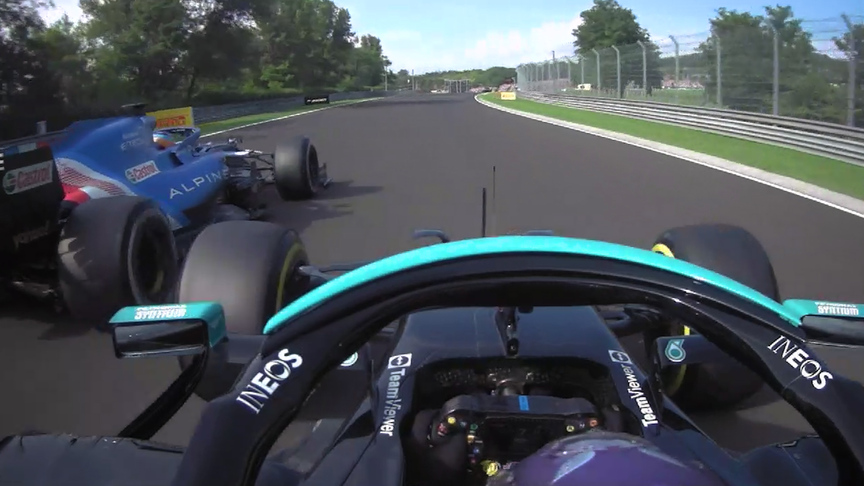ONBOARD: Hamilton and Alonso's battle in full